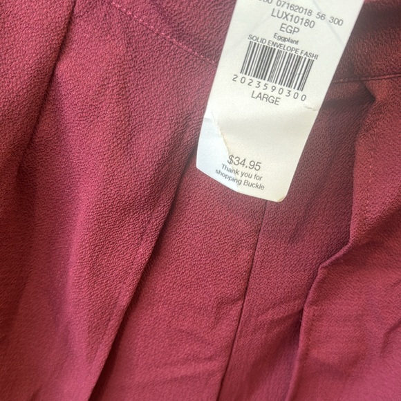 NWT. Solid envelope palazzo pants - Picture 5 of 5